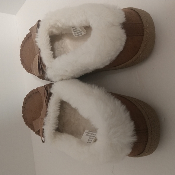 New Cognac Sonoma Fur Lined Moccasins sz Medium 7/8 - Picture 4 of 6
